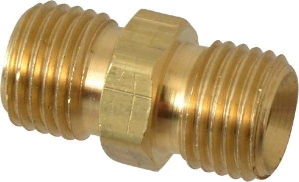 Dixon Valve & Coupling - 1/4 Male Thread, Brass Industrial Pipe Hex Nipple - MNPSM, 1,000 psi - Eagle Tool & Supply