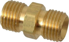 Dixon Valve & Coupling - 1/4 Male Thread, Brass Industrial Pipe Hex Nipple - MNPSM, 1,000 psi - Eagle Tool & Supply
