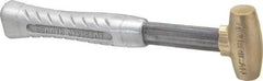 American Hammer - 1 Lb Head 1" Face Brass Head Hammer - 11-1/2" OAL, Aluminum Handle - Eagle Tool & Supply