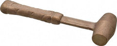 American Hammer - 1/2 Lb Head 3/4" Face Bronze Head Hammer - 6" OAL, Aluminum Handle - Eagle Tool & Supply