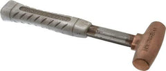 American Hammer - 1-1/2 Lb Head 1" Face Bronze Head Hammer - 11-1/2" OAL, Aluminum Handle - Eagle Tool & Supply