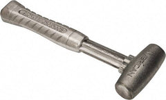 American Hammer - 2 Lb Head 1-1/4" Face Zinc Aluminum Alloy Nonmarring Hammer - 11-1/2" OAL, Aluminum Handle - Eagle Tool & Supply