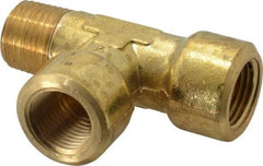 Cerro - 1/2 Male Thread x 1/2 Female Thread, Brass Industrial Pipe Street Tee - MNPTF x FNPTF, 1,200 psi - Eagle Tool & Supply
