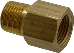 Dixon Valve & Coupling - 1/2 Male Thread x 1/2 Female Thread, Brass Industrial Pipe Adapter - MNPTF x FNPTF, 1,000 psi - Eagle Tool & Supply