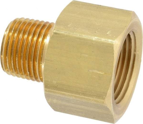 Dixon Valve & Coupling - 1/2 Male Thread x 3/4 Female Thread, Brass Industrial Pipe Adapter - MNPTF x FNPTF, 1,000 psi - Eagle Tool & Supply