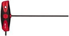 Wiha - 3mm Hex, T-Handle Cushion Grip, Hex Key - 5.9mm OAL, Metric System of Measurement - Eagle Tool & Supply