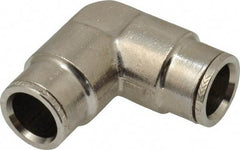 Norgren - 1/2" Outside Diam, Nickel Plated Brass Push-to-Connect Tube Union Elbow - 260 Max psi, Tube to Tube Connection - Eagle Tool & Supply