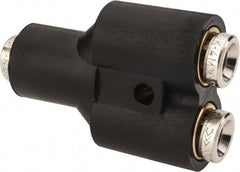 Norgren - 5/32" Tube OD, Metal Push-to-Connect Tube Union Y - Tube to Tube Connection, 260 Max psi - Eagle Tool & Supply