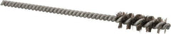 Schaefer Brush - 1/8 Inch Inside Diameter, 5/16 Inch Actual Brush Diameter, Carbon Steel, Power Fitting and Cleaning Brush - 1/8 Shank Diameter, 3-5/8 Inch Long, Twisted Wire Stem, 1/4 Inch Refrigeration Outside Diameter - Eagle Tool & Supply