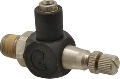 Norgren - 5/32" Tube Inlet x 1/8" NPT Outlet Flow Control Valve - 0 to 150 psi & Plated Brass Material - Eagle Tool & Supply