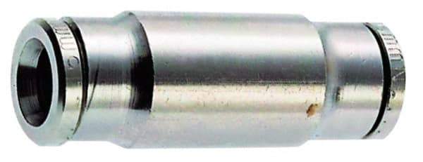 Norgren - 3/16" Outside Diam, Nickel Plated Brass Push-to-Connect Tube Conversion Union - 260 Max psi, Tube to Tube Connection - Eagle Tool & Supply