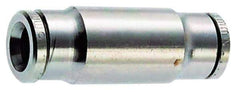 Norgren - 1/2" Outside Diam, Nickel Plated Brass Push-to-Connect Tube Conversion Union - 260 Max psi, Tube to Tube Connection - Eagle Tool & Supply