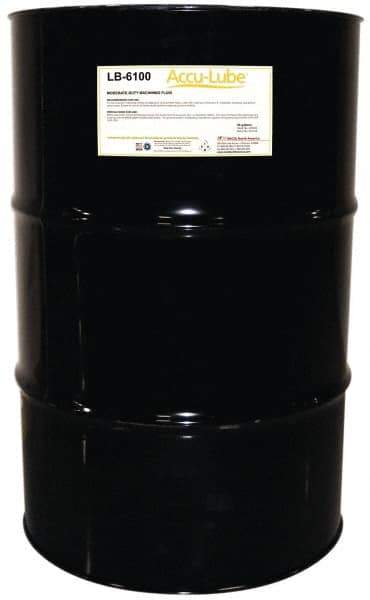 Accu-Lube - Accu-Lube LB-6100, 55 Gal Drum Cutting & Sawing Fluid - Natural Ingredients, For Cutting, Drilling, Grinding, Milling, Punching, Stamping, Tapping - Eagle Tool & Supply