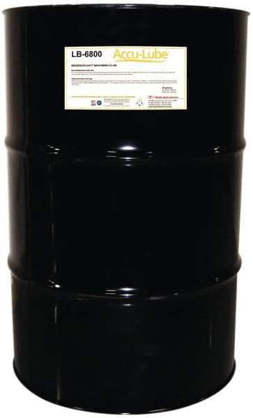 Accu-Lube - Accu-Lube LB-6800, 55 Gal Drum Cutting & Sawing Fluid - Natural Ingredients, For Cutting, Grinding - Eagle Tool & Supply