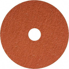 Camel Grinding Wheels - 4-1/2" Diam 7/8" Hole 24 Grit Fiber Disc - Coarse Grade, Ceramic, 13,300 Max RPM - Eagle Tool & Supply
