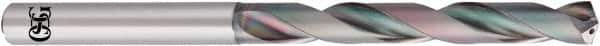 OSG - 8.6mm 140° Solid Carbide Jobber Drill - EgiAs Finish, Right Hand Cut, Spiral Flute, Straight Shank, 128mm OAL - Eagle Tool & Supply