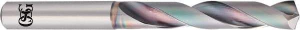 OSG - 12mm 140° Solid Carbide Jobber Drill - EgiAs Finish, Right Hand Cut, Spiral Flute, Straight Shank, 118mm OAL - Eagle Tool & Supply