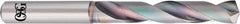 OSG - 7.2mm 140° Solid Carbide Jobber Drill - EgiAs Finish, Right Hand Cut, Spiral Flute, Straight Shank, 91mm OAL - Eagle Tool & Supply
