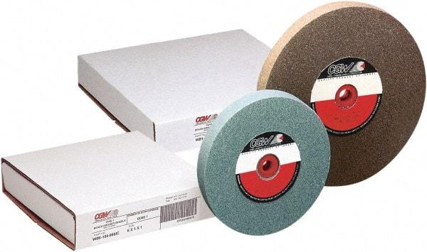 CGW Abrasives - 24 Grit Aluminum Oxide Bench & Pedestal Grinding Wheel - 8" Diam x 1-1/4" Hole x 1" Thick, 3600 Max RPM, Vitrified Bond - Eagle Tool & Supply