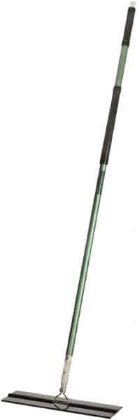 Ability One - 55" Long x 6" Wide Microfiber Dust Flat Mop - Hook & Loop, Green, Looped Head, Launderable - Eagle Tool & Supply