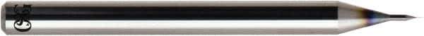 OSG - 0.08mm, 120° Point, Solid Carbide Micro Drill Bit - 38mm OAL, 0.48mm Flute Length, 3mm Shank Diam, Series 5320 - Eagle Tool & Supply