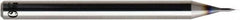 OSG - 0.08mm, 120° Point, Solid Carbide Micro Drill Bit - 38mm OAL, 0.88mm Flute Length, 1/8" Shank Diam, Series 5325 - Eagle Tool & Supply