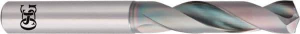 OSG - 3.5mm 140° Spiral Flute Solid Carbide Screw Machine Drill Bit - EgiAs Finish, Right Hand Cut, 20mm Flute Length, 66mm OAL, Straight Shank - Eagle Tool & Supply