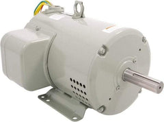 Leeson - 7 Max hp, 3,600 Max RPM, Crop Dryer Electric AC DC Motor - 230 V Input, Single Phase, 182TZ Frame, 1-1/8" Shaft Diam, Rigid Base Mount, DPAO Enclosure - Eagle Tool & Supply