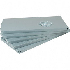 Value Collection - 48" Wide, 1-15/16 High, Open Shelving Accessory/Component - 14 Gauge Steel, Powder Coat Finish, Use with High Capacity Storage Racks - Eagle Tool & Supply