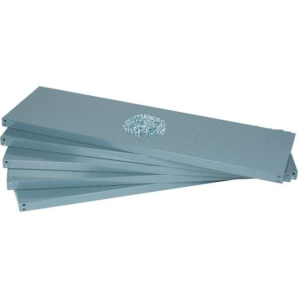 Value Collection - 60" Wide, 1-15/16 High, Open Shelving Accessory/Component - 14 Gauge Steel, Powder Coat Finish, Use with High Capacity Storage Racks - Eagle Tool & Supply