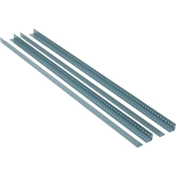 Value Collection - 1.92" Wide, 72 High, Open Shelving Accessory/Component - 13 Gauge Steel, Powder Coat Finish, Use with High Capacity Storage Racks - Eagle Tool & Supply