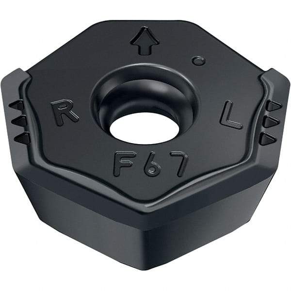 Walter - F67 Grade WXM15 Milling Insert - 4.6mm Thick, 14.5mm Inscribed Circle, 0.8mm Corner Radius - Eagle Tool & Supply