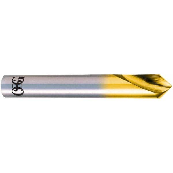 OSG - 4mm Body Diam, 120°, 54mm OAL, High Speed Steel Spotting Drill - Eagle Tool & Supply