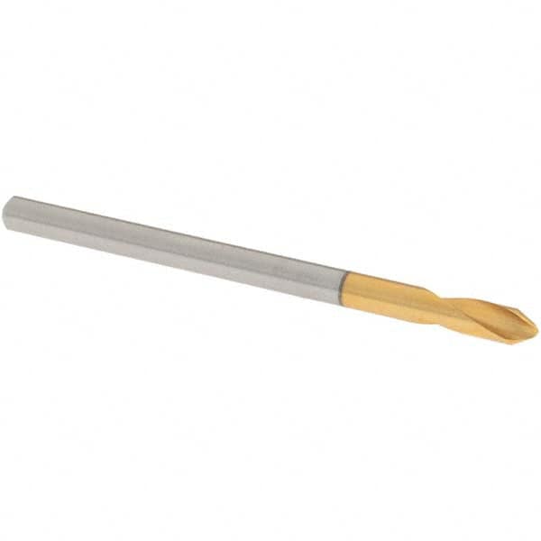 OSG - 3mm Body Diam, 60°, 48mm OAL, High Speed Steel Spotting Drill - Eagle Tool & Supply