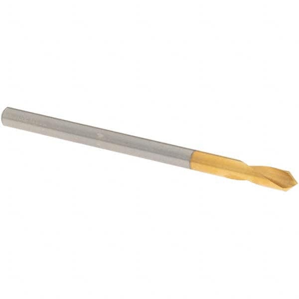 OSG - 3mm Body Diam, 90°, 48mm OAL, High Speed Steel Spotting Drill - Eagle Tool & Supply
