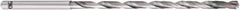 OSG - 5.4mm, 140° Point, Spiral Flute, Solid Carbide Taper Length Drill Bit - EgiAs Finish, 78mm Flute Length, 128mm OAL, Series 6530 - Eagle Tool & Supply