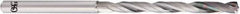 OSG - 3.9mm, 140° Point, Spiral Flute, Solid Carbide Taper Length Drill Bit - EgiAs Finish, 43mm Flute Length, 95mm OAL - Eagle Tool & Supply