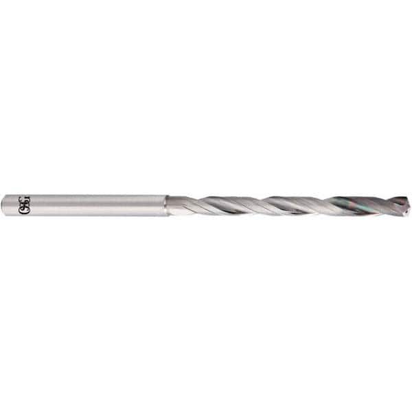 OSG - 3.4mm 140° Spiral Flute Solid Carbide Taper Length Drill Bit - Eagle Tool & Supply