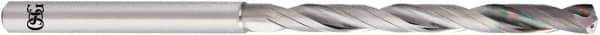 OSG - 3.1mm, 140° Point, Spiral Flute, Solid Carbide Taper Length Drill Bit - EgiAs Finish, 34mm Flute Length, 95mm OAL - Eagle Tool & Supply