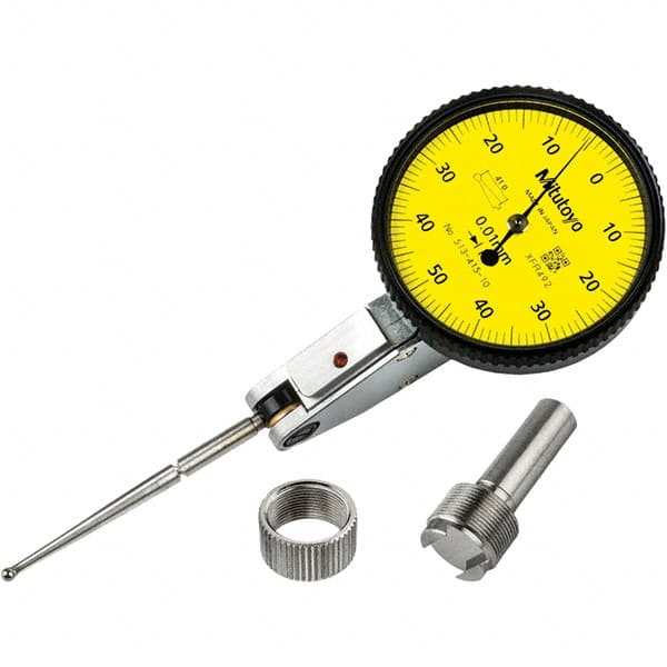 Mitutoyo - to 1mm 0.0100mm Graduation, Horizontal Dial Test Indicator - Eagle Tool & Supply