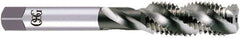 OSG - 1/2-13 UNC, 4 Flute, 50° Helix, Bottoming Chamfer, Bright Finish, High Speed Steel Spiral Flute STI Tap - Right Hand Flute, 3-13/16" OAL, 0.48" Shank Diam, 1-13/16" Thread Length, 2B Class of Fit, Series S108 - Exact Industrial Supply
