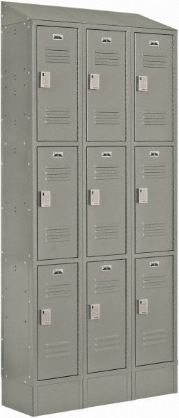 LockUp - 9 Door, 3 Tier, Electronic Access Lockers - Eagle Tool & Supply