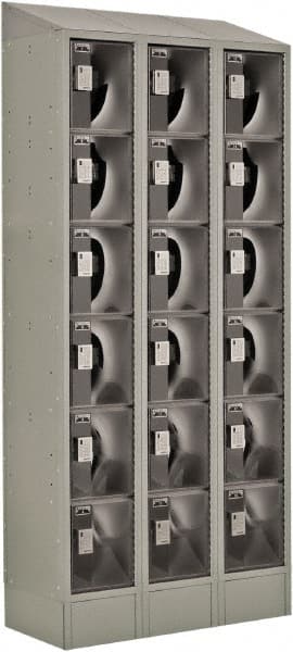 LockUp - 18 Door, 6 Tier, Electronic Access Lockers - Eagle Tool & Supply