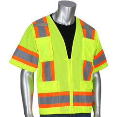 PIP - High Visibility Vests Vest Style: Surveyor's Vest Type: Hi Visibility - Eagle Tool & Supply