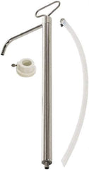 lumax - Water-Based Lubrication 0.06 Gal/Turn Flow Stainless Steel Lever Hand Pump - For 5 Gal Container - Eagle Tool & Supply