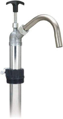 lumax - Water-Based Lubrication 0.17 Gal/Turn Flow Stainless Steel Lever Hand Pump - For 15 to 55 Gal Container - Eagle Tool & Supply