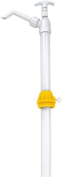 lumax - Oil Lubrication 0.06 Gal/Turn Flow Polypropylene Lever Hand Pump - For 15 to 55 Gal Container - Eagle Tool & Supply