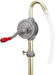 lumax - Oil Lubrication 0.07 Gal/Turn Flow Aluminum & Steel Rotary Hand Pump - For 15 to 55 Gal Container - Eagle Tool & Supply