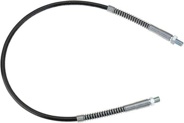 lumax - 30" Long, 10,000 psi Operating Pressure, Thermoplastic Grease Gun Hose - NPT - Eagle Tool & Supply