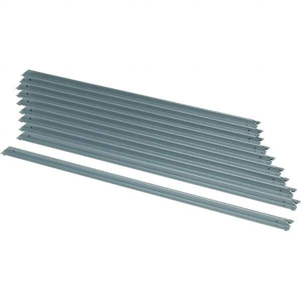 Value Collection - 36" Wide, 26 High, Open Shelving Accessory/Component - 16 Gauge Steel, Powder Coat Finish, Use with Boltless Storage Rack - Eagle Tool & Supply